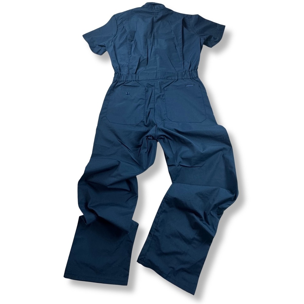 Dickies Coveralls Short Sleeve Utility Workwear Jumpsuit Navy Blue Mens 38 Long - Picture 2 of 16